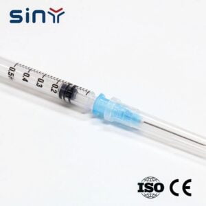 Disposable Self Destructive Retractable Syringe with Needle 2