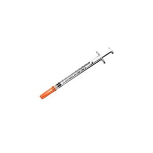 Sterile Disposable Medical Insulin Syringe with Orange Cap 3 1